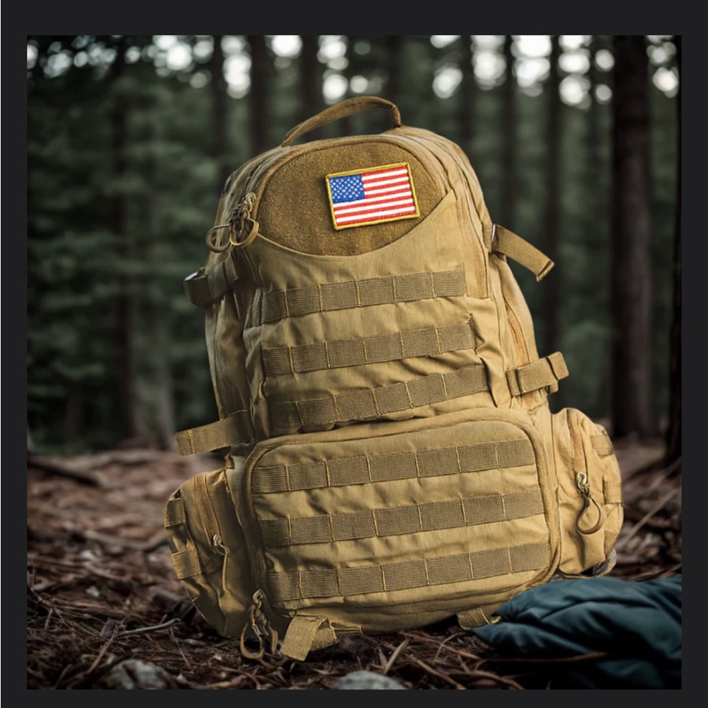 Tactical Backpack in Tan